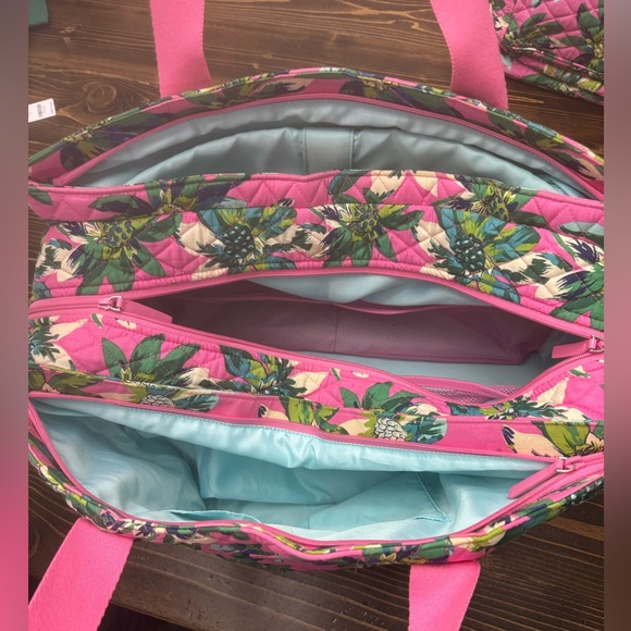 Vera Bradley 3 piece set Tropical Paradise Print NWOT - Picture 4 of 10